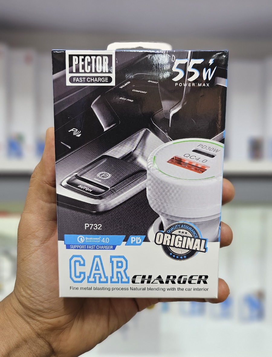 شارژر فندکی سوپر فست شارژ PECTOR P732